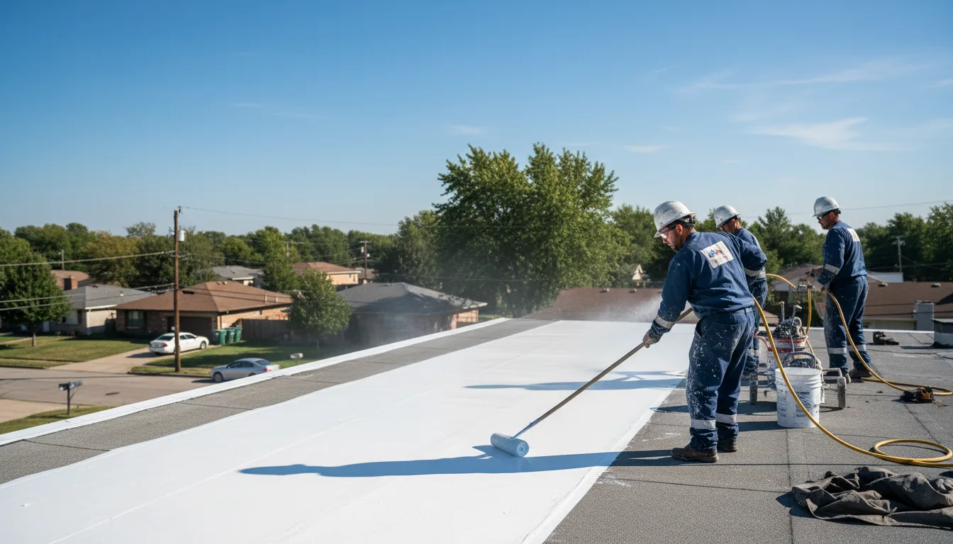 Commercial roof coating in Augusta, KS near me